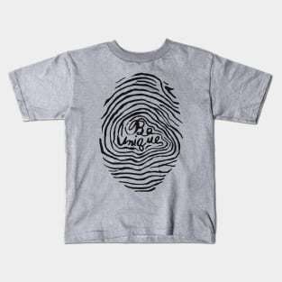 Be Unique Fingerprint Kids T-Shirt